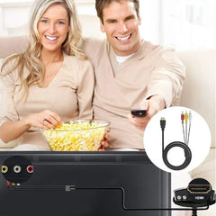 HDMI-compatible to 3RCA Cable One-way For HD Player Devices Capable Of Automatic Decoding