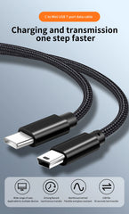 USB Type C to Mini USB Adapter Cable for Camera MP3 MacBook Pro HDD Charging Cable Data Transfer Connector Type-c Mini USB Cable