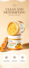 Turmeric Vitamin C Face Scrub Pore Minimizing, Skin Brightening Dead Cell Removal for Radiant Complexion