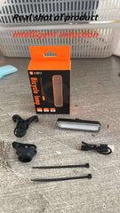 RGB Bicycle Lights Bike Tail Light 600/750 mah Memory Mode Rainbow LED Warning USB Waterproof Helmet Scooter Rear Taillight