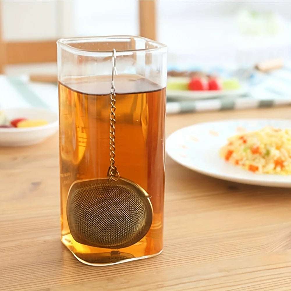 1PC/304 stainless steel flavored filter ball, tea filter ball, soup filter ball with extension chain hook