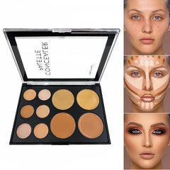 10 Colors Concealer Palette Eye Repairing Base Palette Matte Dark Circles Tattoo Contour Covering Concealer Cream Lasting Makeup