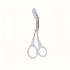 1pc Comb Eyebrow Scissors Professional Precision Eyebrow Trimming Scissors Hair Removal Beauty Tools。