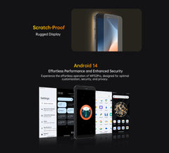 هاتف Oukitel WP32 pro الذكي المتين 6 بوصة عالي الدقة 24 جيجابايت + 256 جيجابايت 6300 مللي أمبير في الساعة ثماني النواة هاتف محمول 20 ميجابكسل هاتف محمول NFC