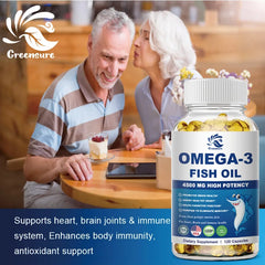 60/120pcs Omega-3 Fish Oil Capsules Dietary Supplement for including EPA and DHA