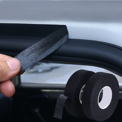 15M Heat-resistant Adhesive Cloth Fabric Tape For Car Auto Cable Harness Wiring Loom Protection Mute To Eliminate Abnormal Noise