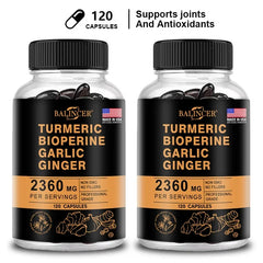 Curcumin Inflammation Support Black Pepper for Maximum Absorption, Natural Premium Joint Flexibility and Muscle Health Support