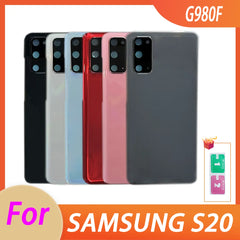 جديد لهاتف Samsung S20 غطاء خلفي للبطارية ولوحة الباب الخلفي وغطاء عدسة الكاميرا بديل
