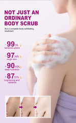 500g Lavender Body Scrub Shea Butter Exfoliating Deep Cleansing Dead Skin Removal Whitening Moisturizing Smooth Skin Body Care