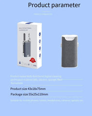 5-in-1 Cleaner Kit Laptop Screen Cleaner Kit Multifunctional Wireless Earphones Cleaning Tool For LPhone ChargingPort