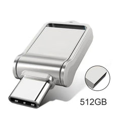 محرك أقراص فلاش USB Type-c 2 في 1 من شاومي بسعة 2 تيرابايت 3.1، عالي السرعة، نقل بيانات، قرص معدني مقاوم للماء، عالمي للهواتف المحمولة والكمبيوتر
