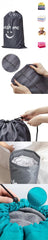Smile Nylon Laundry Bag Travel Storage Pouch Machine Washable Dirty Clothes Storage Wash Drawstring Bag Large Capacity