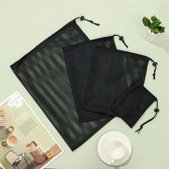 Durable Nylon Mesh Drawstring Bag Multi Purpose Outdoor Travel Stuff Sack Storage Bag Camping Bottle Pot Pan Carrier Pouch