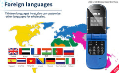 UNIWA J30 2G هاتف محمول صغير قابل للطي ببطاقة واحدة صدفية زر ضغط لاسلكي بلوتوث اتصال صوتي سحري سماعة أذن بدون استخدام اليدين
