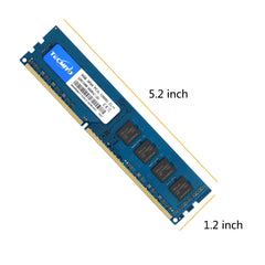 ذاكرة الوصول العشوائي TECMIYO 4 جيجابايت 8 جيجابايت DDR3 DDR3L 1600 ميجا هرتز 1333 ميجا هرتز PC3-12800U PC3-10600 DIMM 1.5 فولت 1.35 فولت 2RX8 ذاكرة غير ECC - أزرق