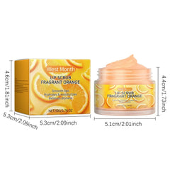 Orange Lip Scrub Reduce Lips Fine Lines Moisturizing Repairing Exfoliating Dead Skin Keratin Two-in-one Dual-effect Scrub