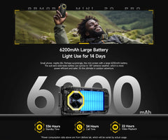 هاتف Ulefone Armor Mini 20 Pro 5G 4.7 بوصة هاتف متين 64 ميجابكسل كاميرا ليلية أندرويد 14 هاتف ذكي 6200 مللي أمبير 16 جيجابايت + 256 جيجابايت هاتف محمول LED