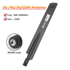 هوائي راوتر 5G 4G LTE 3G GSM 600~6000Mhz 15dbi خارجي WiFi Omni داخلي لاسلكي للاتصال مع TS9 SMA Male