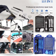 115 in 1 Multifunctional Precision Magnetic Screwdriver Set Computer PC Mobile Phone Equipment Repair Screwdrive Kit Hand Tools
