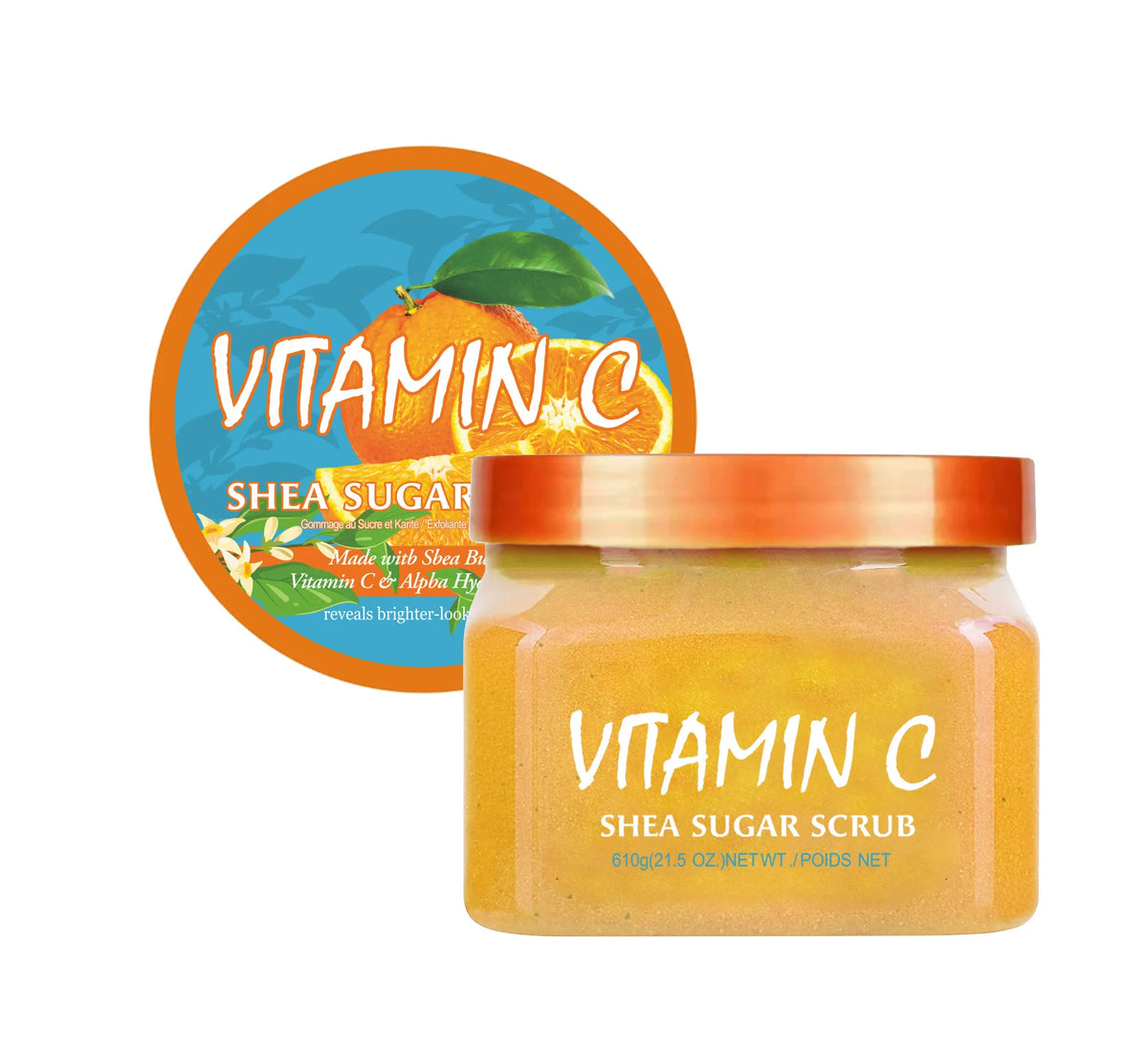 Hot Selling Tree Hot Blue Lagoon Shea Sugar Body Scrub Moisturizing Brightening Exfoliating HydratingMud For Face Body Use