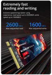 SomnAmbulist SSD M2 NVME 128GB 256GB 512GB 1TB SSD M.2 2280 PCIe 3.0 محرك أقراص ذو حالة ثابتة داخلي لأجهزة الكمبيوتر المحمولة وسطح المكتب ووحدة التحكم في الألعاب