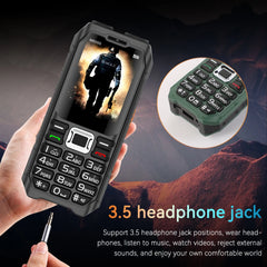 هاتف محمول متين M6000 GSM 2G Network 4 بطاقات SIM Magic Voice مقبس 3.5 مم شاشة 2.4 بوصة لوحة مفاتيح كبيرة هاتف محمول لكبار السن