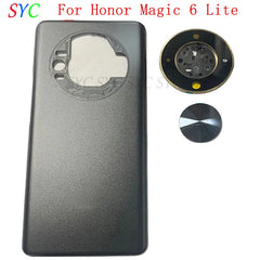 غطاء خلفي للباب الخلفي وغطاء البطارية لهاتف Honor Magic 6 Lite وأجزاء إصلاح