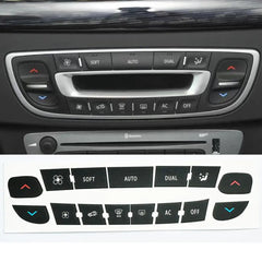 Air Conditioning Control Panel Button Repair Sticker For Renault Megane/ Master/ Scenic Radio Audio Button Repair Decals Sticker
