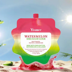 Watermelon Cool Scrub Cream Clean Exfoliating Scrub Flavored Cream Refreshing Frosted Cream Watermelon Scrub Fruit Moisturi O8S2