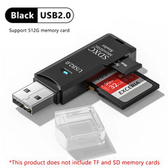 elough 2 in 1 TF SD Card Reader USB 3.0 USB 2.0 Memory Card Adapter Smart Cardreader Convertor for PC Laptop Accessories