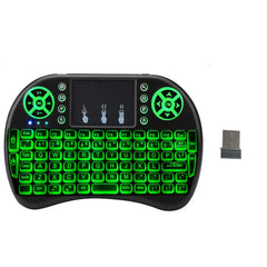 Backlight English Russian French Spanish Portugal Fly Air Mouse 2.4G Touchpad for Android TV Box PC I8 Mini Wireless Keyboard