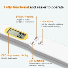 500g/0.1g Weight Measuring Spoon Portable LCD Digital Kitchen Scale Electronic Food Measuring Spoon Scale Kitchen Tool for Food