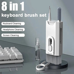 8 in 1 Cleaning Kit Computer Keyboard Cleaner Brush Earphones Cleaning Pen For Earbuds iPad Phones Cleaning Tools Keycap Puller