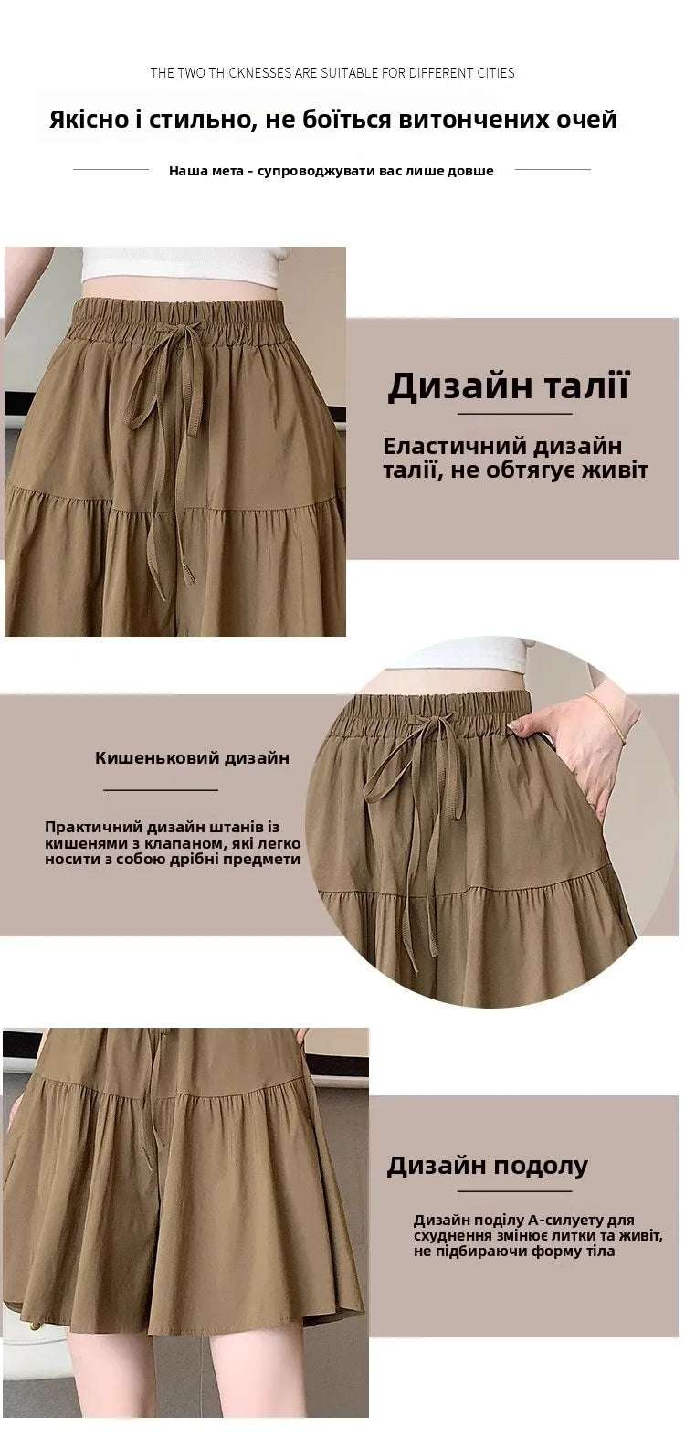 Ice Silk Thin Breathable Large Size Slimming Wide Leg Five-Quarter Pants Women Summer High Waist Qui Dry orts Casual Pant...