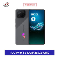 هاتف ASUS ROG 8 &amp; 8 pro للألعاب يعمل بنظام أندرويد 5G وذاكرة وصول عشوائي عالمية ومعالج Snapdragon 8 Gen 3 وشاشة AMOLED مقاس 6.78 بوصة وتردد 165 هرتز وبطارية 5500 مللي أمبير في الساعة وشحن سريع 65 وات