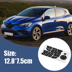 For Twingo for Renault Clio and Megane 2009-2011 CD Radio Audio Button Repair Decals Stickers Black Car Button Repair Stickers