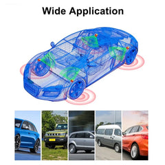 Tire Pressure Monitoring System Temperature Warning New C External Battery Version Sensors Solar TPMS Car Tyre Pressure Monitor
