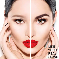 Dark Brown Eyebrow Pencil Microblading Eyebrow Pen Makeup Waterproof 4 Tip Eyebrow Pen Black Liquid Pen Enhancer Cosmetic