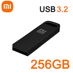 محرك أقراص فلاش USB 3.2 فائق السرعة من شاومي بسعة 2 تيرابايت، محرك أقراص USB صغير معدني، محرك أقراص USB من النوع C، قرص مقاوم للماء، محرك أقراص SSD U