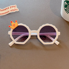 2023 Children Cute Striped Polygon UV400 Sunglasses Baby Girls Outdoor Sun Protection Sunglasses Kids Eye Protection Sun Glasses