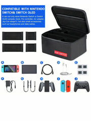 حقيبة سفر OLED مناسبة لجهاز Nintendo Switch/Switch، حافظة ناعمة للحماية، حافظة محمولة لجهاز Switch، حجرة قابلة للفصل