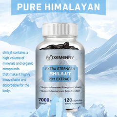 Shilajit - Increases Energy and Vitality, Supports Memory and Brain Function, Non-GMO