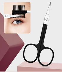 8-piece eyebrow grooming kit with eyebrow shaper, eyebrow pencil, and tweezers for women and men, complete set