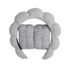 3 件套时尚 Microfiber Washing Wristbands Scrunchies Puffy Headband Spa Bubble Headband for Washing Face Makeup Shower Skincare