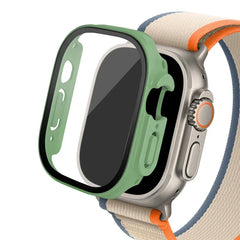 Glass+case For Apple Watch Ultra 2 case 49mm smartwatch PC Bumper+Screen Protector Tempered Cover iwatch series band Accessories