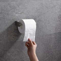 Self Adhesive Toilet Paper Towel Holder Punch-free Roll Paper Holder Kitchen Hook Storage Holder Stainless Steel Wall Mount Hook