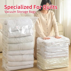 Vacuum Storage Bags No Need Pump Large Plastic Storage Bags for Storing Clothes blankets Compression Empty Bag Travel Accessorie