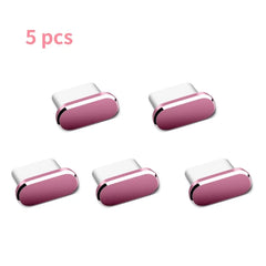 Metal Type C Dust Plugs Cellphone Anti-dust Protectors for Apple IPhone 15 Pro Max/15 Plus/15 Pro Samsung Dustplug