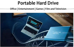 External Hard Drive Portable SSD 16TB External Solid State Drive USB 3.0 Type C Hard Disk High Speed Storage for PC Phone 16 15