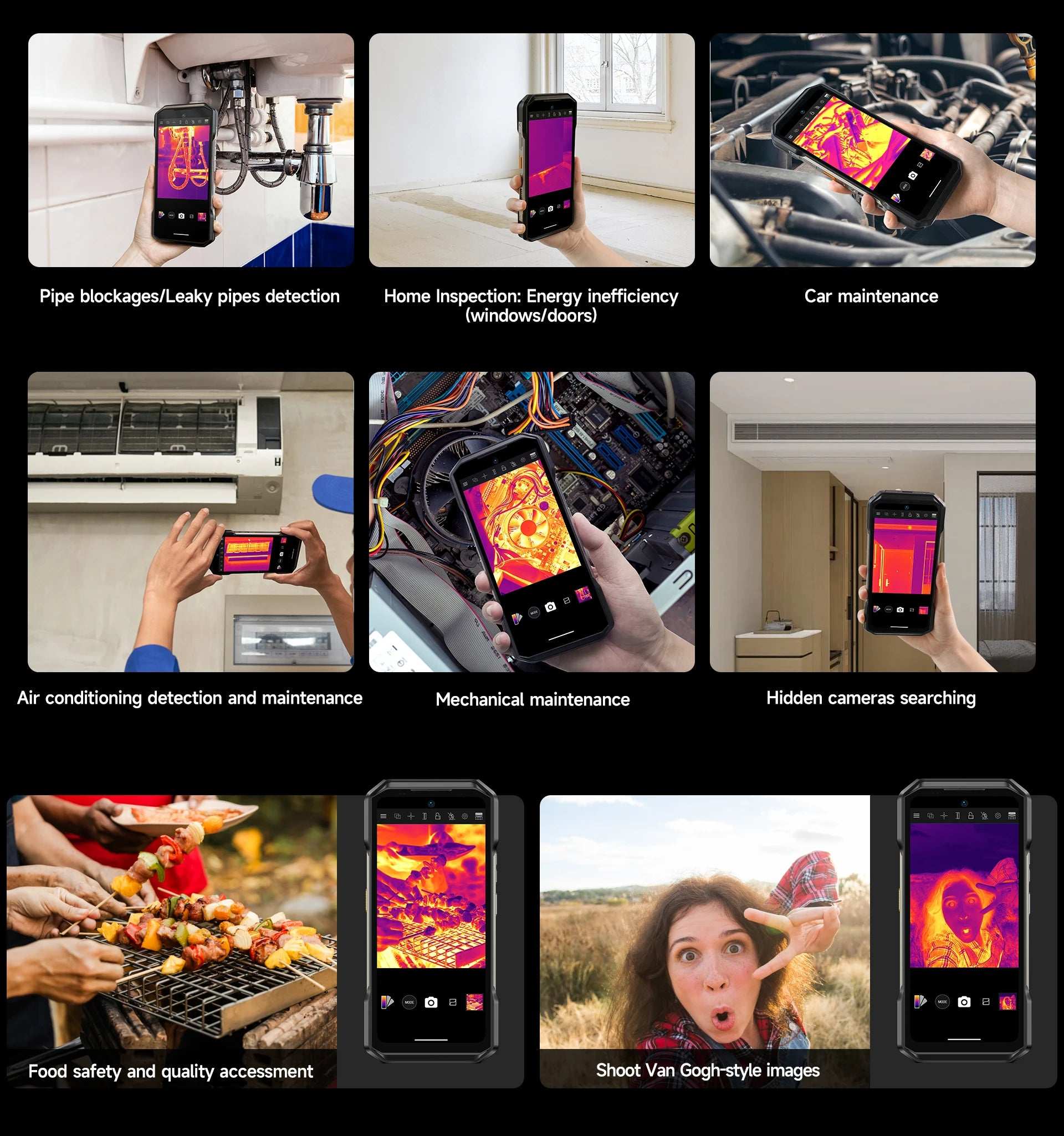 Ulefone Armor 27T 4G THERMAL BY FLIR® Rugged Phone 10600mAh Up to 24GB+256GB  6.78"FHD 120Hz Night Vision Android 14 Smartphone